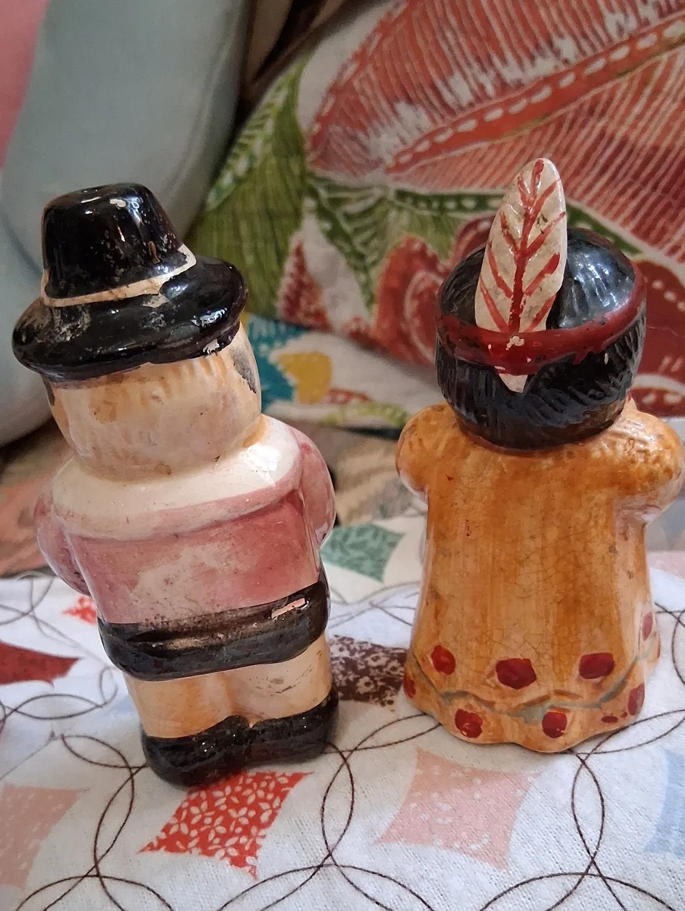 Pilgram & Indian Salt Pepper Shakers